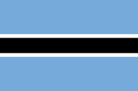 Botswana national flag Botswana