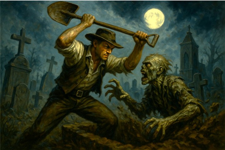 Zombie Graveyard Simulator Welcome Screen