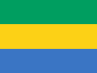 Gabon national flag Gabon